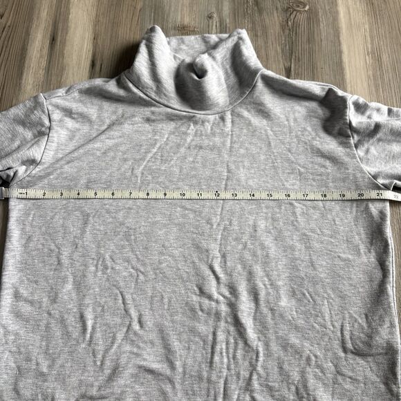 Offline By Aerie Softest Gray Mock Neck Fleece Comfy Light Pullover Sweatshirt S - Picture 6 of 9